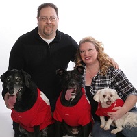 Our Christmas card picture from 2015.